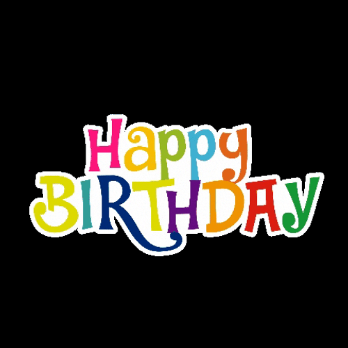 Happy Birthday Best Dancing Text Design GIF