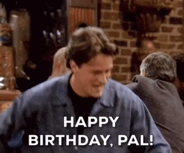 Happy Birthday Bestfriend Chandler And Ross GIF