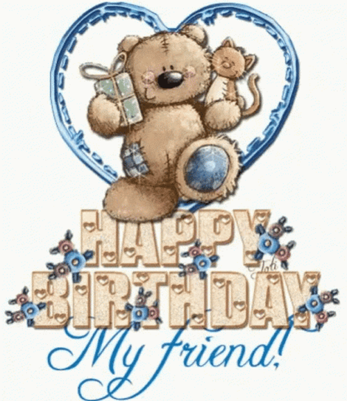 Happy Birthday Bestfriend My Teddy Bear GIF