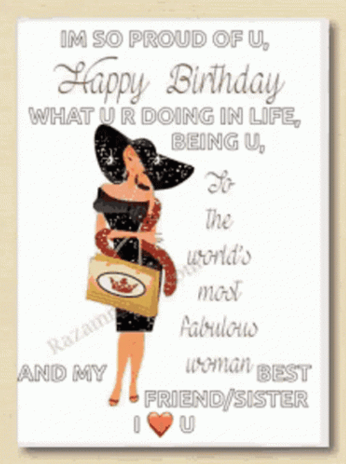 Happy Birthday Bestfriend Proud Of You GIF
