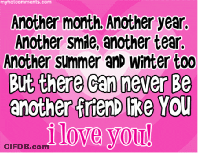 Happy Birthday Bestie Forever Quote GIF