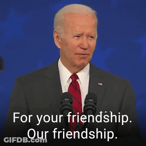 Happy Birthday Bestie Joe Biden Friendship Speech GIF