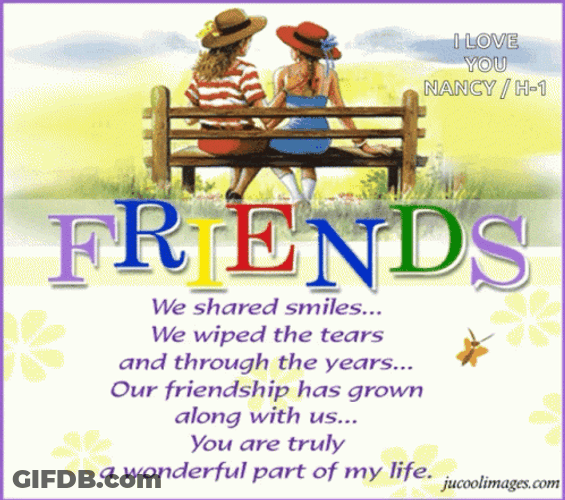 Happy Birthday Bestie Touching Message GIF