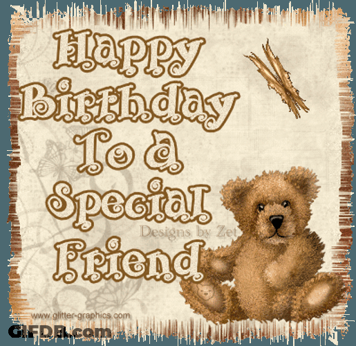 Happy Birthday Bestie Wish Card GIF