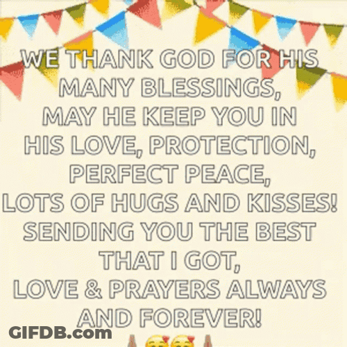 Happy Birthday Blessings Balloon Pooping GIF