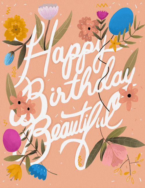 Happy Birthday Blessings Balloons Flying GIF