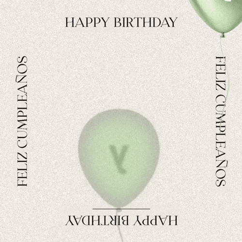 Happy Birthday Blessings Flying Balloon GIF
