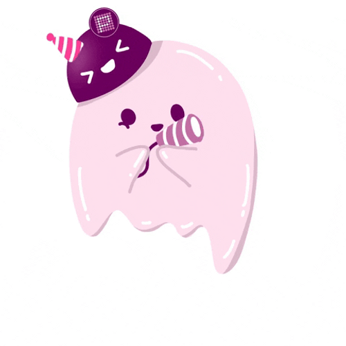Happy Birthday Blessings Ghost Party GIF