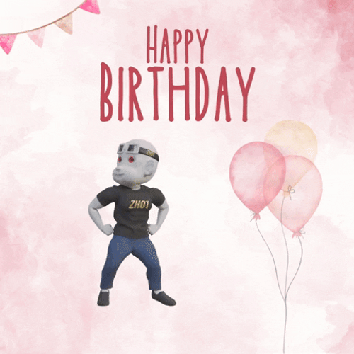 Happy Birthday Blessings Side Step Dance GIF