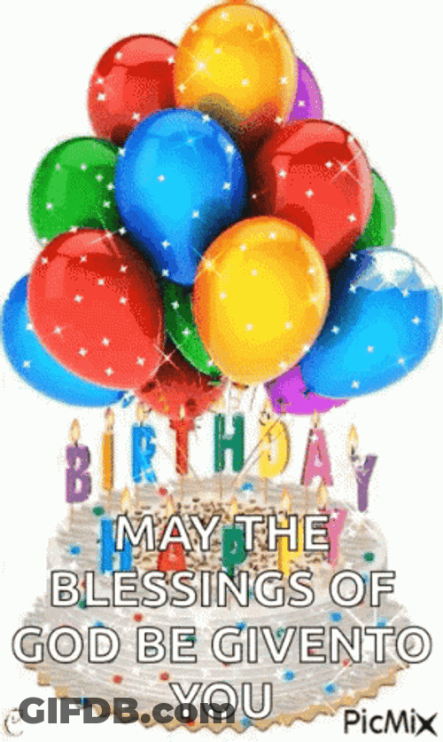 Happy Birthday Blessings GIF