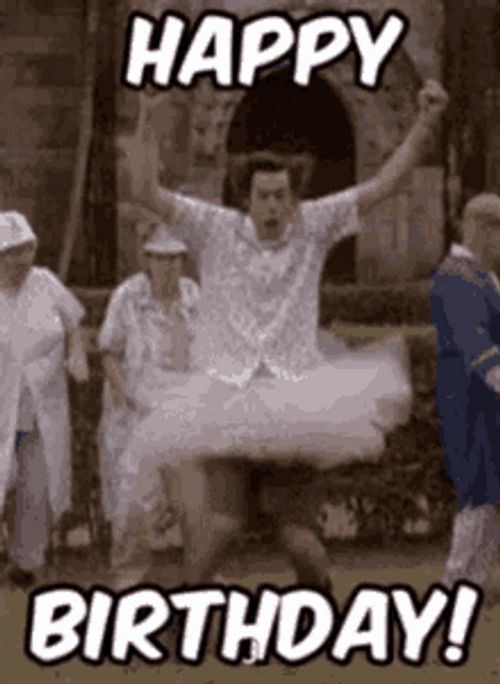 Happy Birthday Boss Funny Dance Celebrate GIF