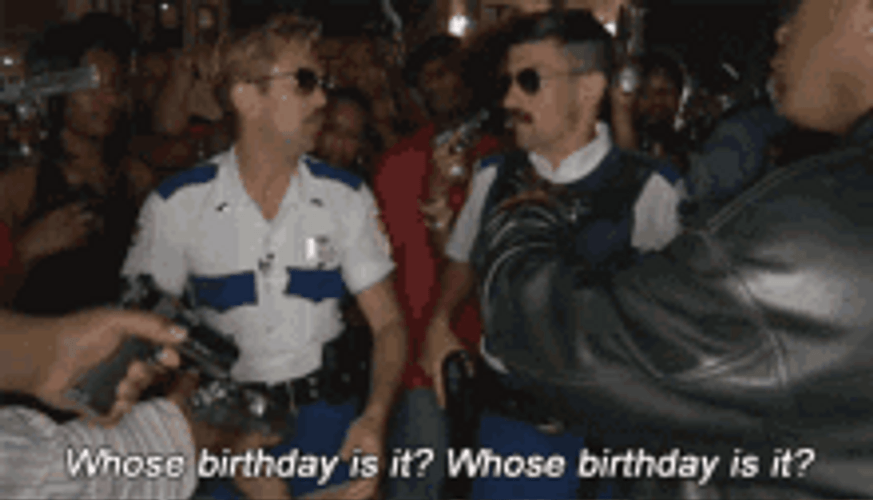 Happy Birthday Boss Police Men Celebrate Fun GIF