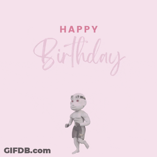 Happy Birthday Bro From Running Alien GIF