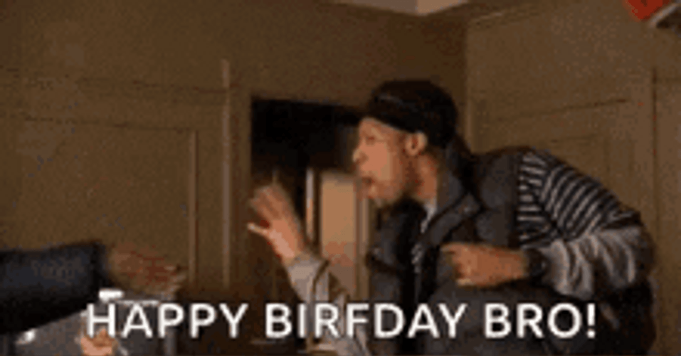 Happy Birthday Brother Handshake GIF