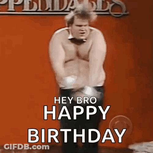 Happy Birthday Brother In Law Chris Farley Dancing GIF