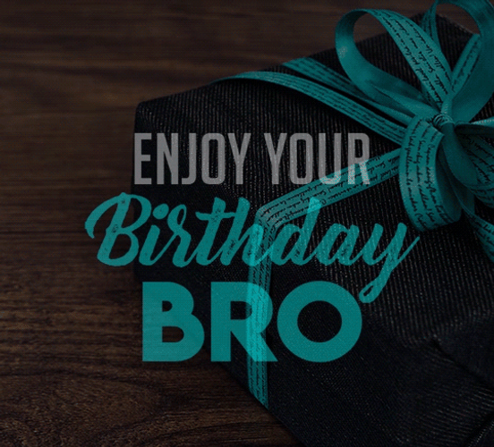 Happy Birthday Brother Message GIF