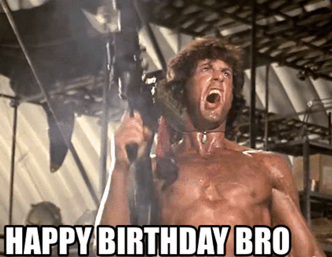 Happy Birthday Brother Sylvester Stalone GIF