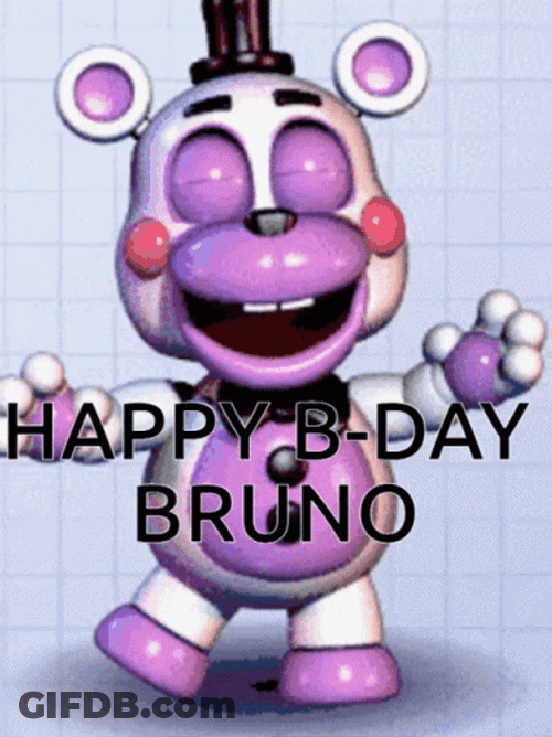 Happy Birthday Bruno Five Nights At Freddys GIF