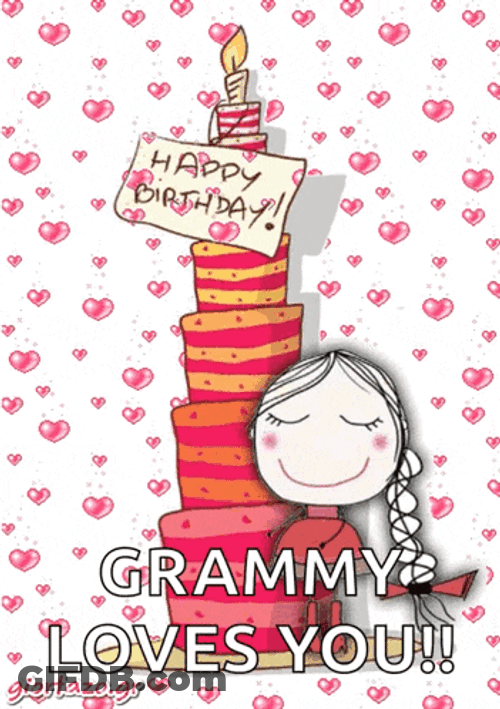 Happy Birthday Cake GIF