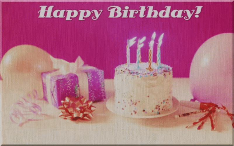 Happy Birthday Cake Gift GIF