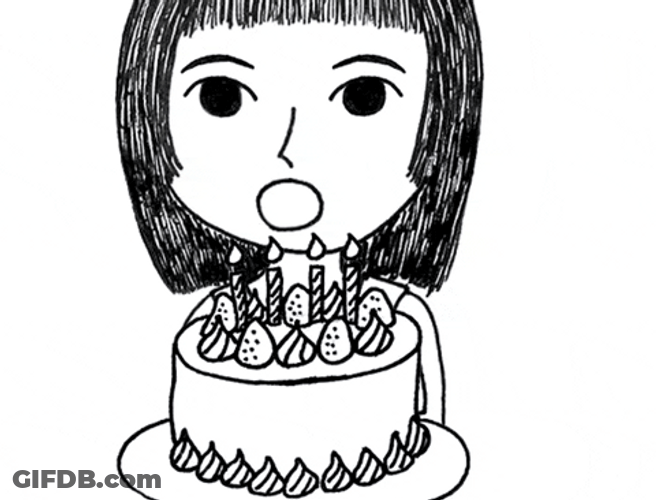 Happy Birthday Cake In Hawaiian GIF