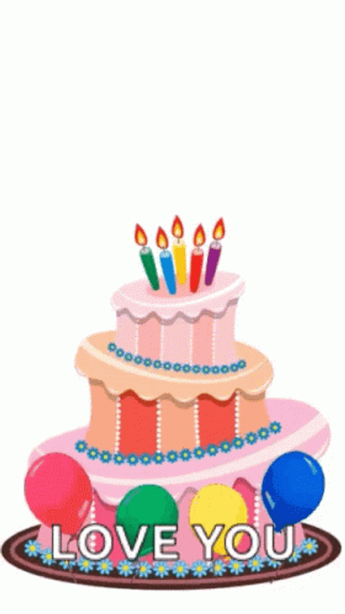 Happy Birthday Cake Love You GIF