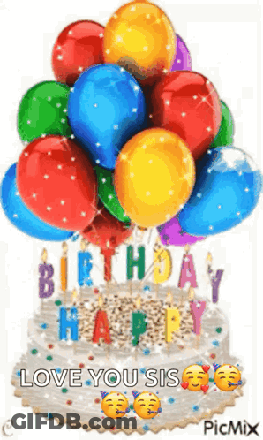 Happy Birthday Card For Daughter With Cake And Candle GIF