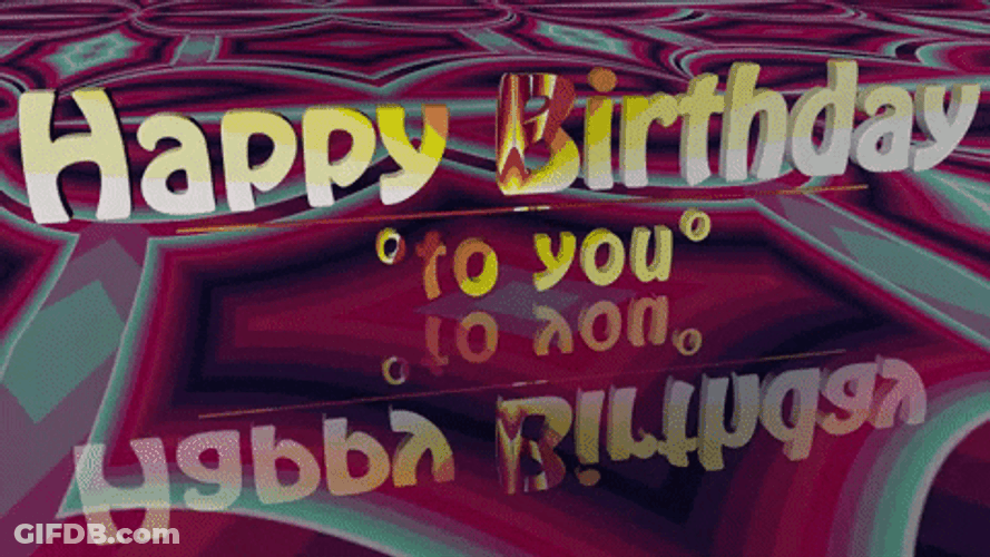 Happy Birthday Card Greeting Party GIF