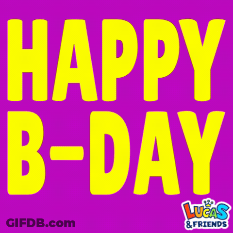 Happy Birthday Card With Lucas & Friends GIF