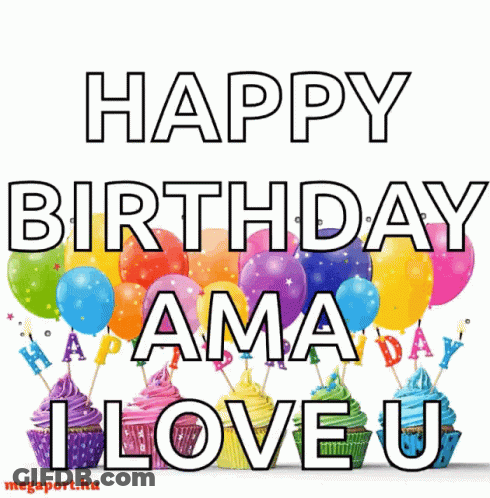 Happy Birthday Card With Transgender Symbol GIF
