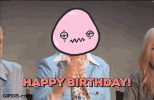 Happy Birthday Cartoon Face GIF