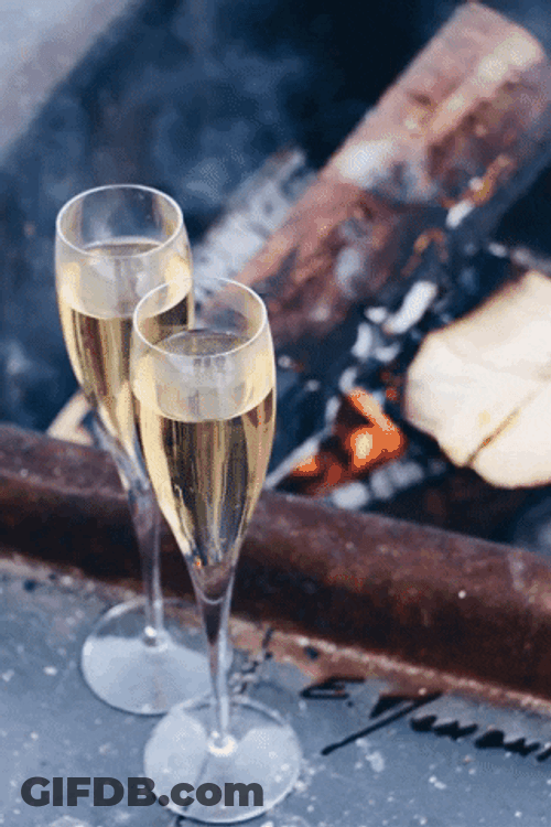 Happy Birthday Champagne Barbecue Party GIF