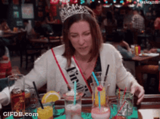 Happy Birthday Cheers Drunk Queen Alone GIF
