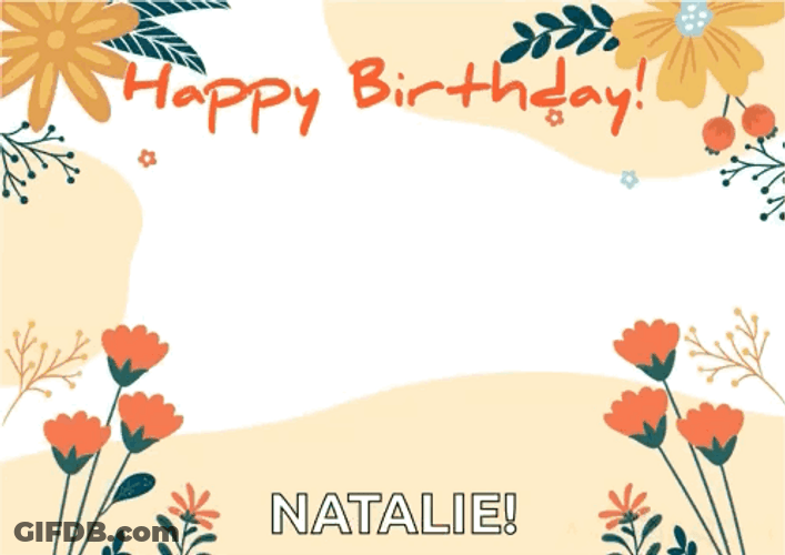 Happy Birthday Dachshund Natalie Pink Theme GIF