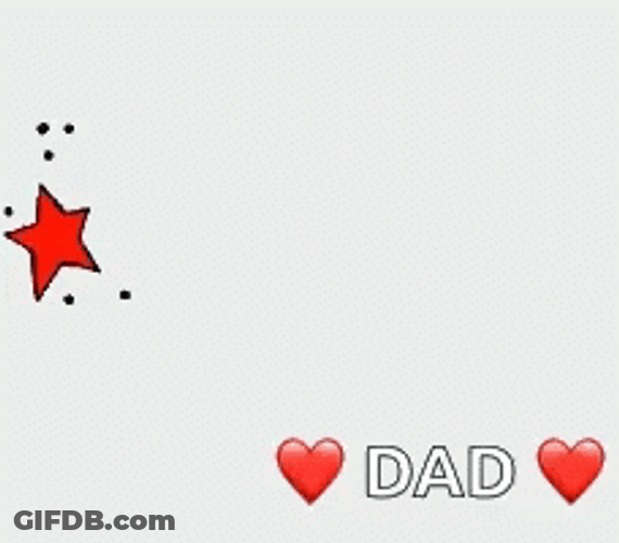 Happy Birthday Dad Creative Text GIF