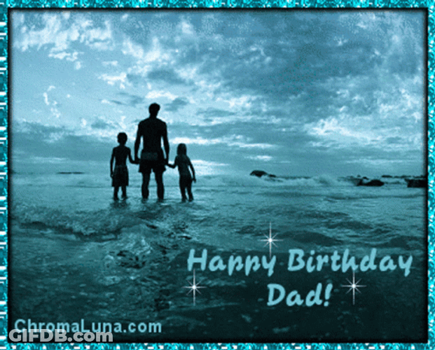 Happy Birthday Dad Family Beach Trip GIF
