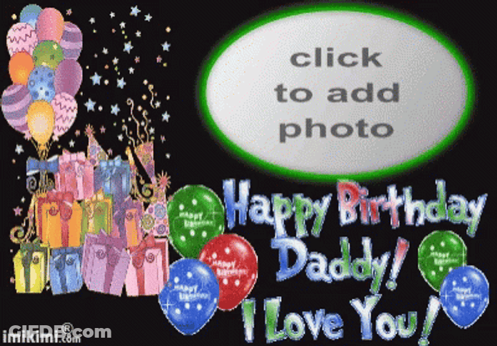 Happy Birthday Dad Greeting Card GIF
