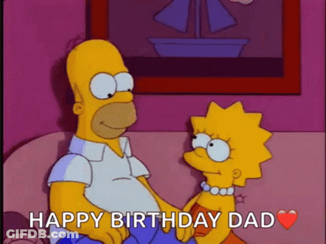 Happy Birthday Dad The Simpsons GIF