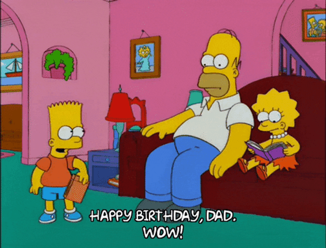Happy Birthday Dad The Simpsons Gift GIF