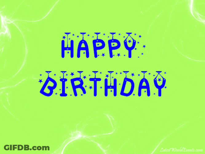 Happy Birthday Daughter Colorful Digital Text GIF