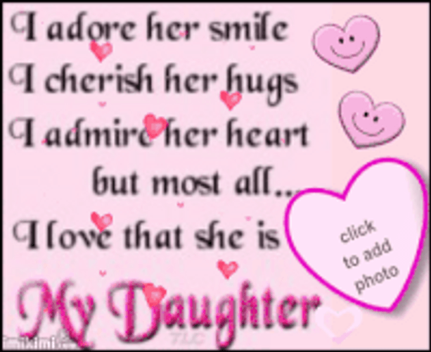 Happy Birthday Daughter Heart Computer Graphics GIF