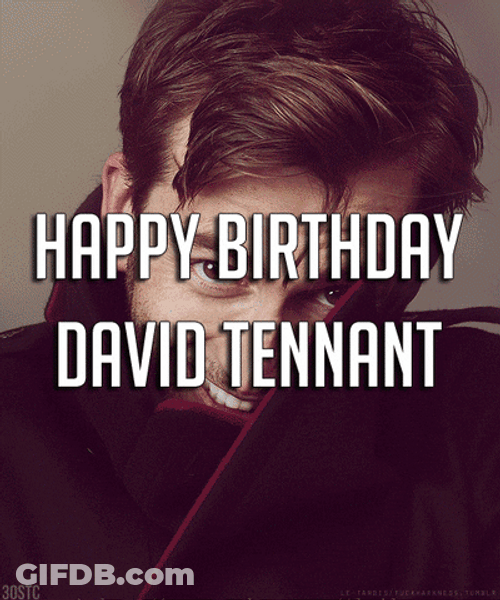 Happy Birthday David Tennant Collage Greeting GIF