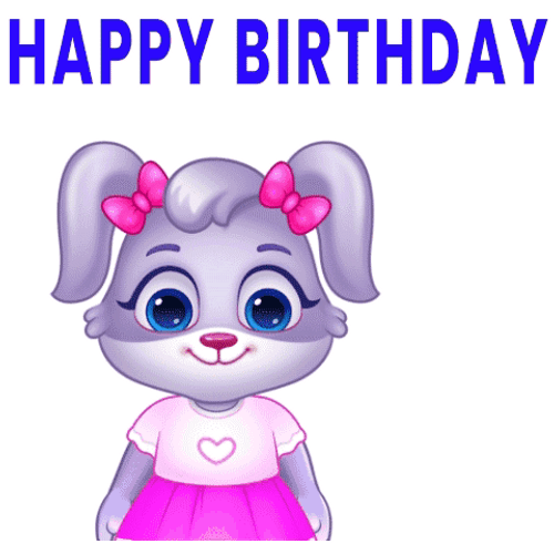 Happy Birthday Dear Friend Bouquet Of Flowers GIF