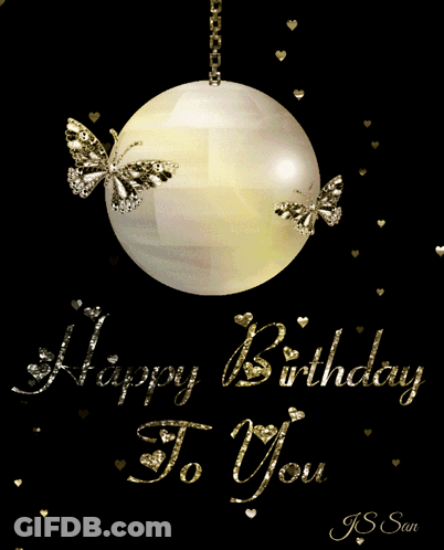 Happy Birthday Disco Ball GIF