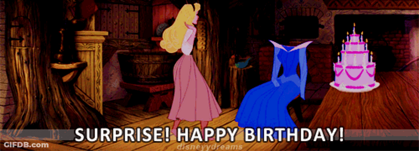 Happy Birthday Disney Aurora Sleeping Beauty GIF