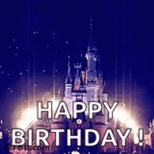 Happy Birthday Disney Awesome Fireworks Display GIF