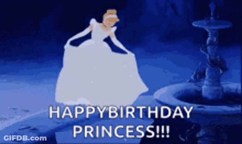 Happy Birthday Disney Dancing Cinderella GIF