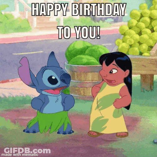 Happy Birthday Disney Lilo And Stitch GIF