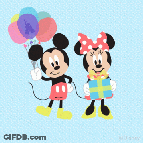 Happy Birthday Disney Mickey And Minnie Mouse GIF