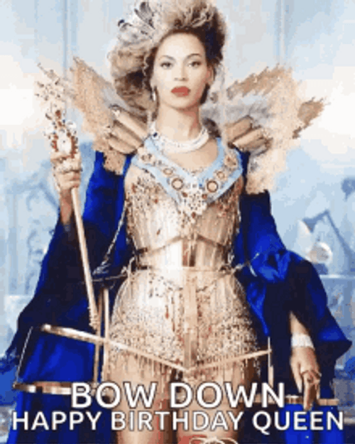 Happy Birthday Diva Gorgeous Queen Beyonce Animation GIF